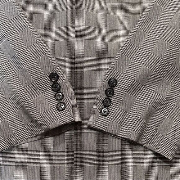 HUGO BOSS Plaid 3-Button Suit Jacket Sz 42R - Picture 10 of 14
